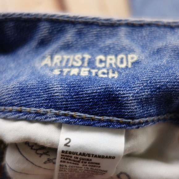 American Eagle Artist Crop Stretch 2 Regular - Picture 3 of 6